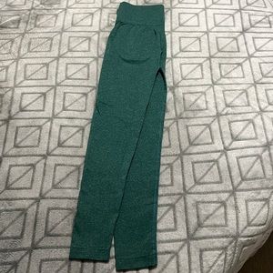 Green Contour Workout Leggings